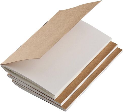 Robrasim Refill Inserts for Pocket Leather Traveler's Notebook 5.2" × 4" - Set of 3 - Weekly in Kuwait