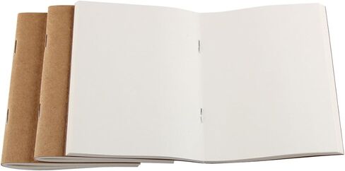 Robrasim Refill Inserts for Pocket Leather Traveler's Notebook 5.2" × 4" - Set of 3 - Weekly in Kuwait