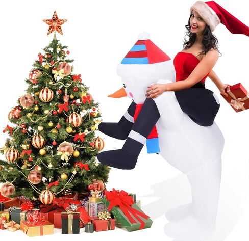 Christmas Inflatable Costume for Adults Men Women Xmas Funny Riding Costume Inflatable Suit in Saudi Arabia