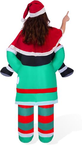 Christmas Inflatable Costume for Adults Men Women Xmas Funny Riding Costume Inflatable Suit in Saudi Arabia