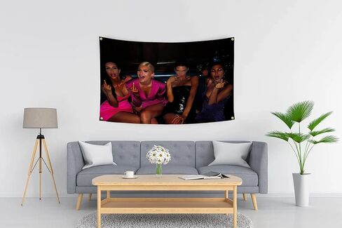 كايلي جينر 21 حفلة عيد ميلاد الاصبع الأوسط كارداشيان أعلام مضحكة 3x5FT الاصبع الأوسط صغير لغرفة النوم كلية النوم ديكور المنزل الجدار شنقا ميمي مضحك نسيج in Saudi Arabia