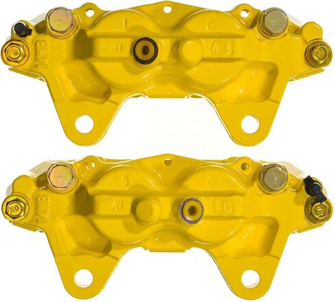 Power Stop Front S15020YLW Pair of High-Temp Yellow Powder Coated Calipers in Saudi Arabia