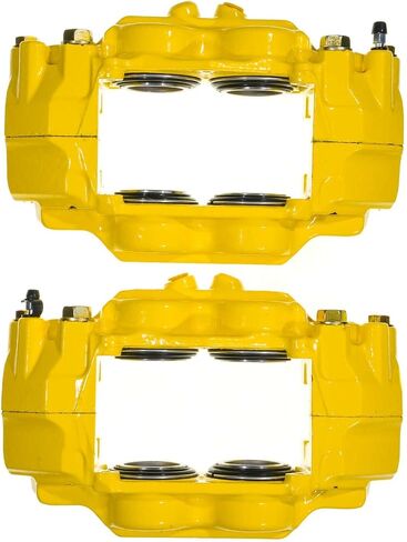 Power Stop Front S15020YLW Pair of High-Temp Yellow Powder Coated Calipers in Saudi Arabia
