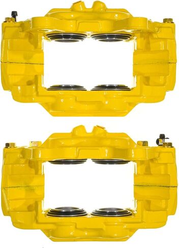 Power Stop Front S15020YLW Pair of High-Temp Yellow Powder Coated Calipers in Saudi Arabia