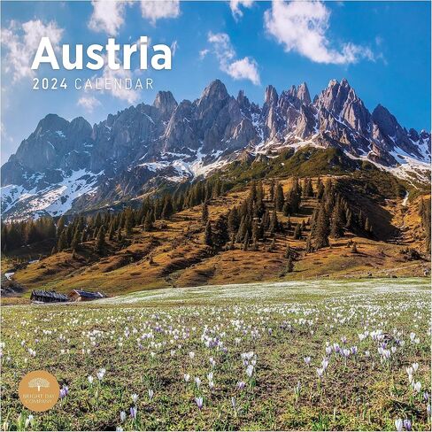 2024 Austria Monthly Wall Calendar by Bright Day, 12 x 12 Inch Beautiful Landscape Photography Gift in Saudi Arabia