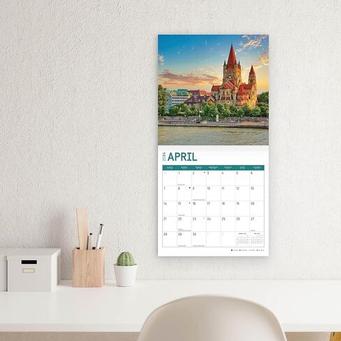 2024 Austria Monthly Wall Calendar by Bright Day, 12 x 12 Inch Beautiful Landscape Photography Gift in Saudi Arabia