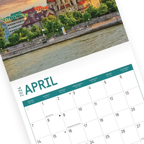 2024 Austria Monthly Wall Calendar by Bright Day, 12 x 12 Inch Beautiful Landscape Photography Gift in Saudi Arabia