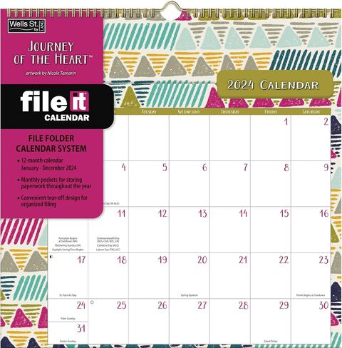 WSBL Journey of The Heart 2024 File-It™ Calendar (24997006037) in Saudi Arabia