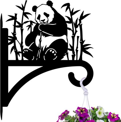 Iron Plant Hangers Hooks for Outdoor Indoor Hanging Plants Fern Pots, Lantern, Bird Feeder, Wind Chimes, 12"x14" Cat Weather Resistant Metal Wall Brackets Holder for Porch, Garden, Home(Cat) in Saudi Arabia