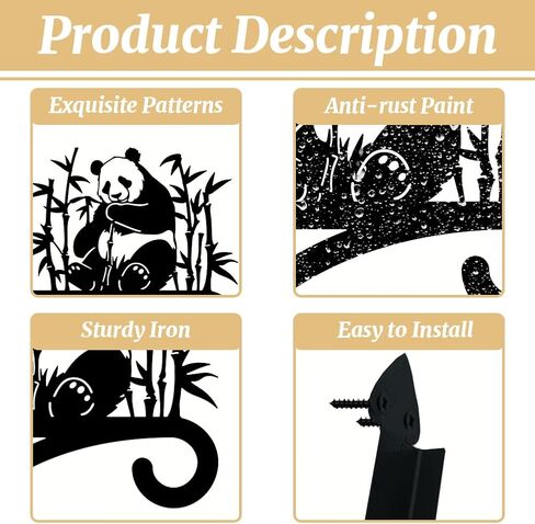 Iron Plant Hangers Hooks for Outdoor Indoor Hanging Plants Fern Pots, Lantern, Bird Feeder, Wind Chimes, 12"x14" Cat Weather Resistant Metal Wall Brackets Holder for Porch, Garden, Home(Cat) in Saudi Arabia