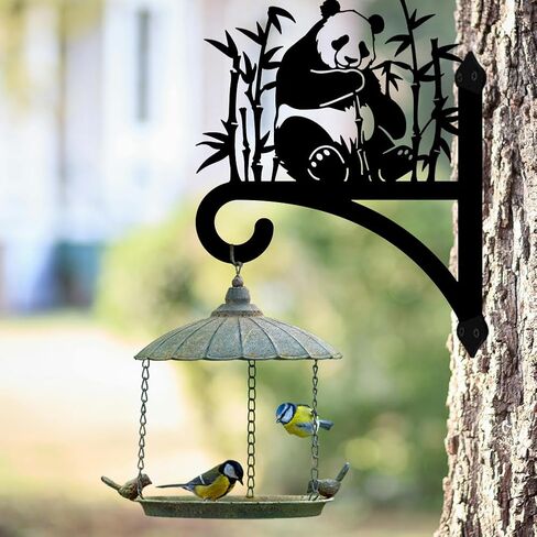 Iron Plant Hangers Hooks for Outdoor Indoor Hanging Plants Fern Pots, Lantern, Bird Feeder, Wind Chimes, 12"x14" Cat Weather Resistant Metal Wall Brackets Holder for Porch, Garden, Home(Cat) in Saudi Arabia