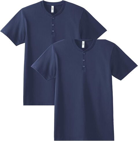 American Apparel Unisex CVC Henley T-Shirt, Style G2004CVC, 2-Pack in Saudi Arabia