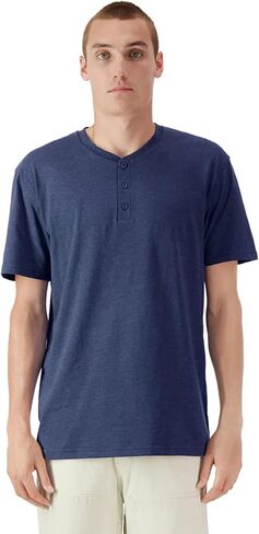 American Apparel Unisex CVC Henley T-Shirt, Style G2004CVC, 2-Pack in Saudi Arabia
