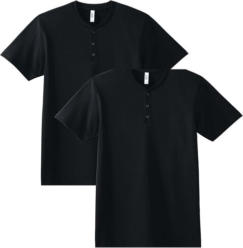 American Apparel Unisex CVC Henley T-Shirt, Style G2004CVC, 2-Pack in Saudi Arabia