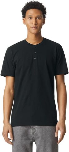 American Apparel Unisex CVC Henley T-Shirt, Style G2004CVC, 2-Pack in Saudi Arabia