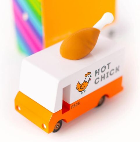 Candylab Toys CANDYCAR® Wooden Food Truck Collection - Unicorn 2.0 Van, Premium Handcrafted Beech Wood Toy Car in Saudi Arabia