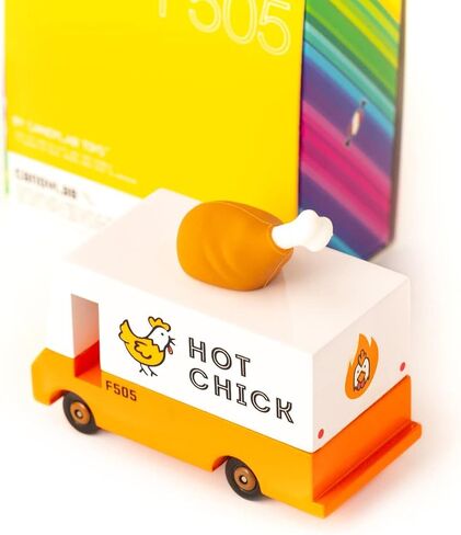 Candylab Toys CANDYCAR® Wooden Food Truck Collection - Unicorn 2.0 Van, Premium Handcrafted Beech Wood Toy Car in Saudi Arabia