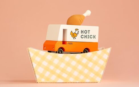 Candylab Toys CANDYCAR® Wooden Food Truck Collection - Unicorn 2.0 Van, Premium Handcrafted Beech Wood Toy Car in Saudi Arabia