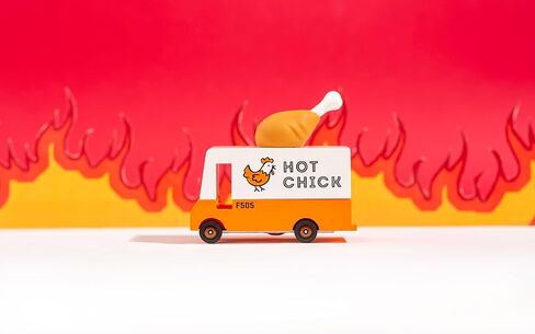 Candylab Toys CANDYCAR® Wooden Food Truck Collection - Unicorn 2.0 Van, Premium Handcrafted Beech Wood Toy Car in Saudi Arabia