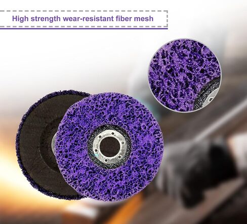 5 Pieces Strip Wheel Stripping Discs for Angle Grinders Clean Coatings 4.5 inch * 7/8 inch (Purple) in Saudi Arabia