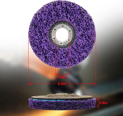 5 Pieces Strip Wheel Stripping Discs for Angle Grinders Clean Coatings 4.5 inch * 7/8 inch (Purple) in Saudi Arabia