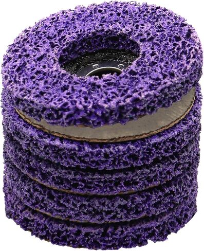 5 Pieces Strip Wheel Stripping Discs for Angle Grinders Clean Coatings 4.5 inch * 7/8 inch (Purple) in Saudi Arabia
