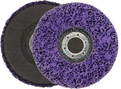 5 Pieces Strip Wheel Stripping Discs for Angle Grinders Clean Coatings 4.5 inch * 7/8 inch (Purple) in Saudi Arabia