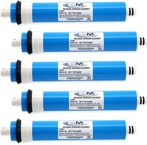 APPLIED MEMBRANES INC. 100 GPD غشاء التناضح العكسي | استبدال فلتر المياه بغشاء RO لنظام تنقية المياه بالتناضح العكسي | توافق عالمي 1.8 × 12 بوصة | صنع فى أمريكا in Saudi Arabia