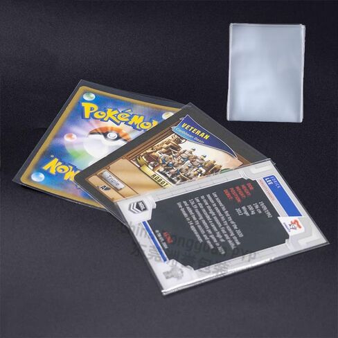 600 قطعة من أغلفة البطاقات من TopLoaders لبطاقات التداول، حافظة بطاقات بيسبول ناعمة وشفافة، أكمام بطاقات تجارية ممتازة، واقي بطاقات بلاستيكي للبطاقات القياسية المناسبة لبطاقات MTG، والبطاقات الرياضية لبطاقات كرة القدم. in Kuwait