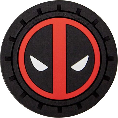 Plasticolor 001965R01 Marvel Comics Deadpool Auto Car Truck SUV Cup Holder Coaster 2-Pack in Saudi Arabia