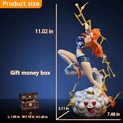 Nami Figure, Shorts Glamour Nami Lady, Beautiful Girl Anime Statue Model Figurine Decoration Toy Gift 11.02 Inch in Saudi Arabia