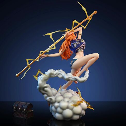 Nami Figure, Shorts Glamour Nami Lady, Beautiful Girl Anime Statue Model Figurine Decoration Toy Gift 11.02 Inch in Saudi Arabia