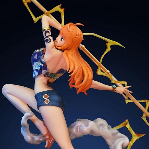 Nami Figure, Shorts Glamour Nami Lady, Beautiful Girl Anime Statue Model Figurine Decoration Toy Gift 11.02 Inch in Saudi Arabia