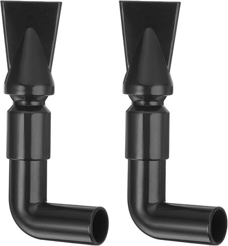 uxcell 1Pcs Aquarium Nozzle, 360°Free Rotate Plastic Aquarium Pump Nozzle, 8mm/0.31" OD Flat Water Outlet Return Pipe Fitting for Aquariums Fish Tanks(Black) in Saudi Arabia