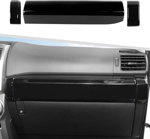 Compatible with Toyota 4Runner 2010-2022, 3PCS Center Console Co-Pilot Passenger Panel Trim Cover (Red) in Saudi Arabia