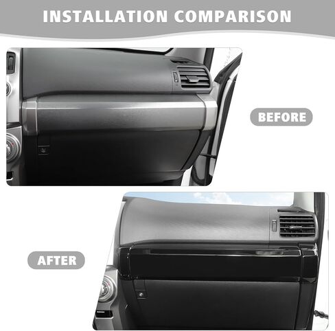 Compatible with Toyota 4Runner 2010-2022, 3PCS Center Console Co-Pilot Passenger Panel Trim Cover (Red) in Saudi Arabia
