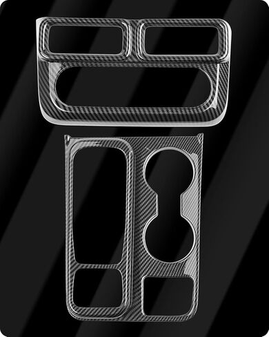 Ecarzo Center Console Gear Shifter Panel Trim for 2022 2023 Ford Maverick Interior Accessories Air Conditioner Decoration Cover Plate, ABS Carbon Fiber in Saudi Arabia