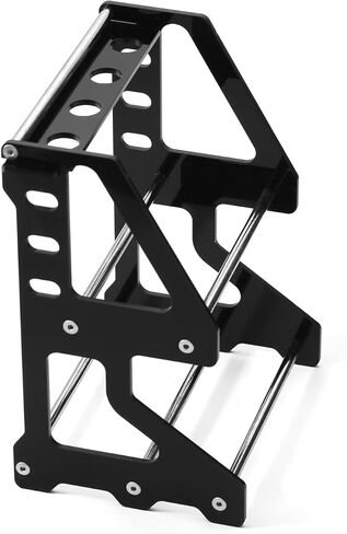 رف تخزين الإطارات حامل العجلات مادة الأكريليك مناسبة لإطارات السيارات RC على الطريق 1/10 1/18 1/24 RC إطار السيارة الزاحف باللون الأسود in Kuwait