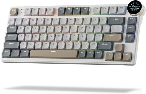 RK ROYAL KLUDGE N80 Low Profile Mechanical Keyboard w/Smart Display Screen in Kuwait
