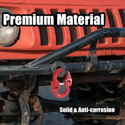 Sutekus 1/2" Tow Hitch Hammerlock Coupling Link Connecting Link Heavy Duty Trailer Safety Chain Connector Link with 12000lbs Working Load, 2 Pack in Saudi Arabia