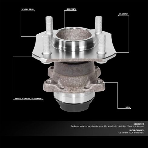 DNA MOTORING OEM-WHA-0059 Rear Wheel Bearing Hub Assembly w/Speed Sensor Compatible with 2007-2012 Versa in Saudi Arabia