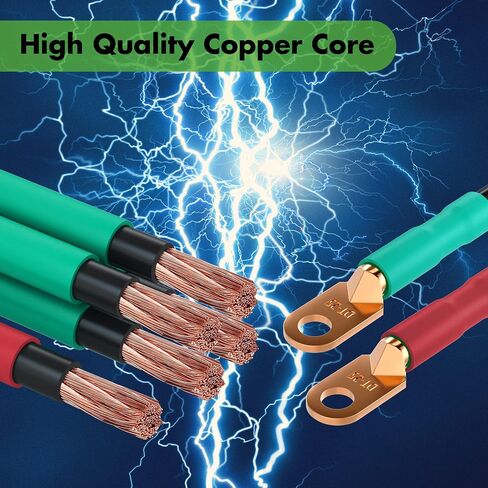 10L0L Golf Cart Battery Cables for 36 Volt & 48 Volt EZGO TXT 1994 & UP, 5 PCS Golf Cart Battery Wiring Cables 4 Gauge with Free Golf Cart Battery Lifting Strap in Saudi Arabia