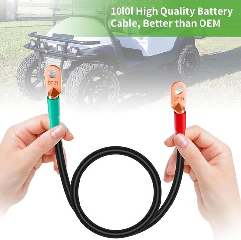 10L0L Golf Cart Battery Cables for 36 Volt & 48 Volt EZGO TXT 1994 & UP, 5 PCS Golf Cart Battery Wiring Cables 4 Gauge with Free Golf Cart Battery Lifting Strap in Saudi Arabia