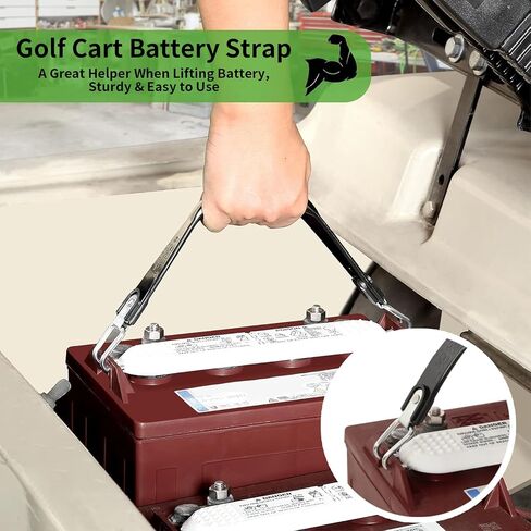 10L0L Golf Cart Battery Cables for 36 Volt & 48 Volt EZGO TXT 1994 & UP, 5 PCS Golf Cart Battery Wiring Cables 4 Gauge with Free Golf Cart Battery Lifting Strap in Saudi Arabia