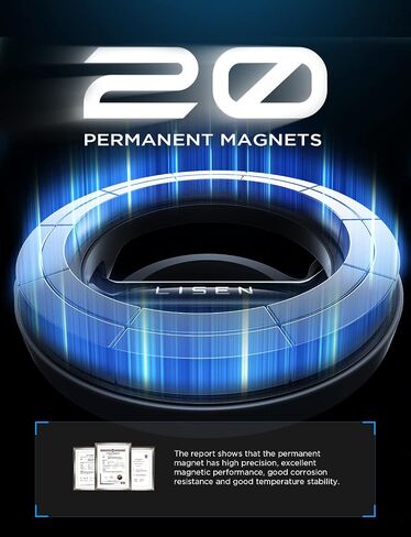 LISEN for MagSafe Car Mount Dashboard، ملحقات السيارة الفضية للنساء والفتيات وحاملات هواتف السيارة لسيارتك، حامل هاتف مغناطيسي 360 درجة، مناسب لهاتف iPhone 15 14 13 12 Pro plus Max Mini in Saudi Arabia