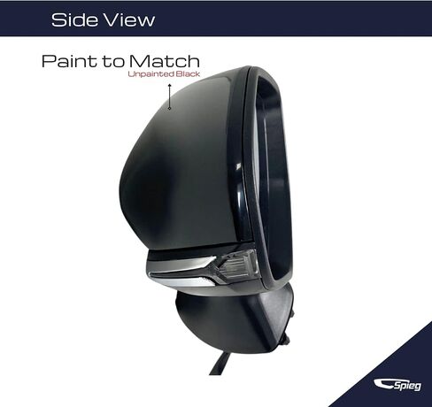 Spieg TO1320368 Driver Side Mirror for 2018-2024 Toyota Camry | Left Side View Mirror Assembly with Power Adjustment Blind Spot Monitoring Heated Glass Turn Signal Light | Paint To Match 7 Pins in Kuwait