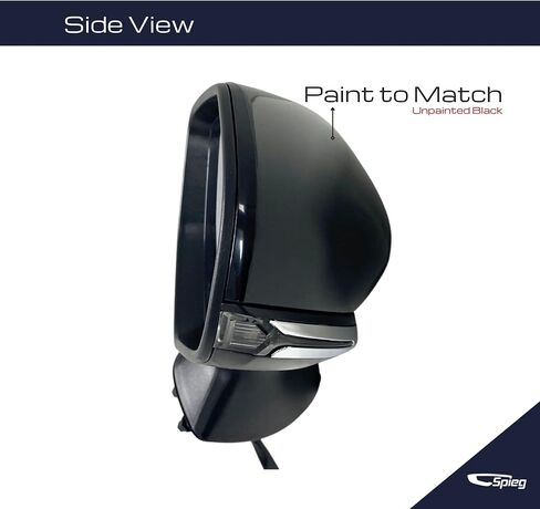 Spieg TO1320368 Driver Side Mirror for 2018-2024 Toyota Camry | Left Side View Mirror Assembly with Power Adjustment Blind Spot Monitoring Heated Glass Turn Signal Light | Paint To Match 7 Pins in Kuwait