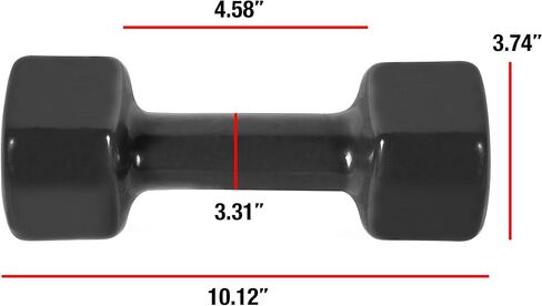 AP Barbell Vinyl Coated Dumbbell | 1-15 LB Single or Pair in Saudi Arabia