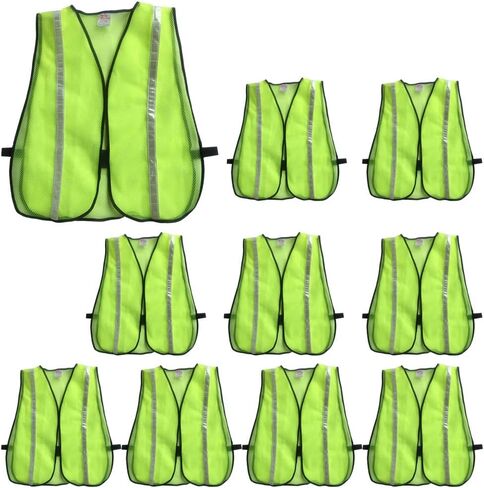 zojo High Visiblity Reflective Mesh Safety Vest Bulk 10 Pack in Saudi Arabia