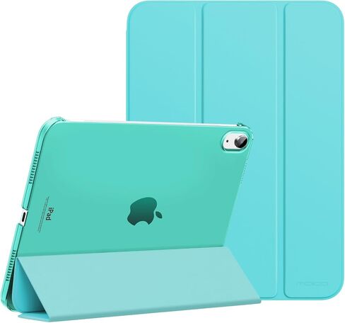 MoKo for iPad 10th Generation Case 2022, Slim Stand Hard PC Translucent Back Shell Smart Cover Case for iPad 10th Gen 10.9 inch 2022, Support Touch ID, Auto Wake/Sleep, Brown in Saudi Arabia